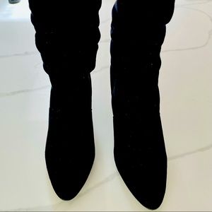 Impo Stretch Black Healed Boots, Size 11